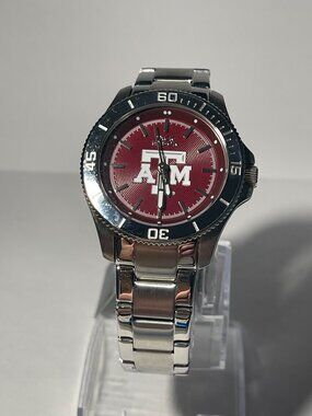 Texas A&M Aggies OFFICIAL NCAA Stainless-Steel Watch by Jack Mason NEW